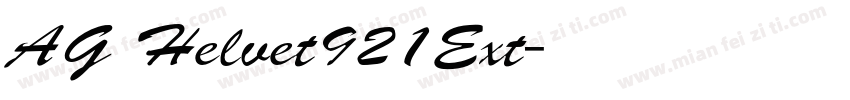 AG Helvet921Ext字体转换